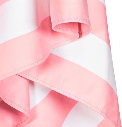 Dock & Bay Beach Towel - Quick Dry, Sand Free - Compact, Lightweight - 100% Recycled - Includes Bag - Set of 4 - Pretty in Pink, Extra Large (200x90cm, 78x35)
