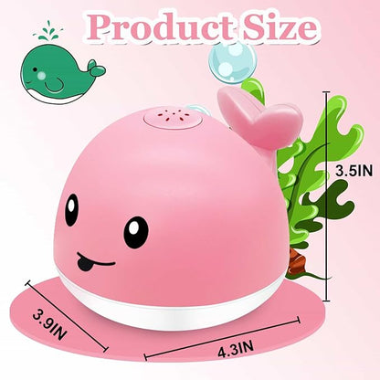 Baby Bath Toys 6-12 Months - Rechargeable Toddla Whale Bath Toys Sprinkler Light Up Pool Bathtub Tub Toys for Toddlers Infants Kids Ages 1-3 2-4 3-5 Spray Water Baby Easter Birthday Shower Gifts