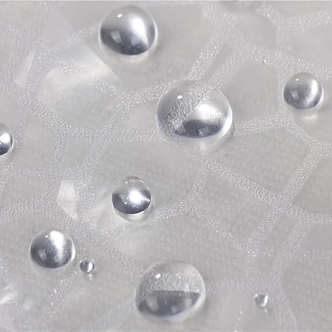 AooHome 48x72 Inch Stall Shower Curtain Liner, EVA 3D Water Cube Narrow Shower Curtain, Water Repellent Shower Liner, Heavy Duty, Semi Transparent