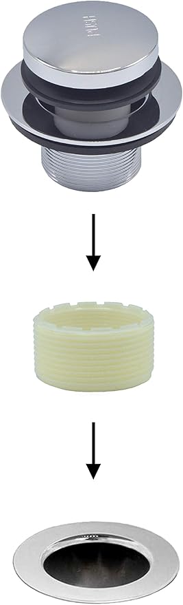 Tip-Toe Bath Drain Trim Kit (Chrome)