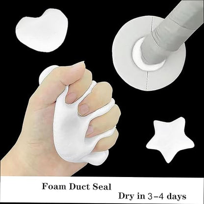 New Type 10 White Seal Putty Waterproof Duct Seal Repair Sealing Clay, Quick Mending Mud for Drain Connection, Wall Hole, Air Conditioning Hole