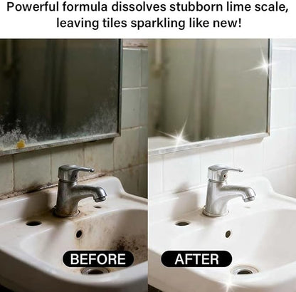 Powerful Foam Cleaner, Bathroom Descaler Agent, 100ml Stain Remover with Fast Action, Multi- Cleaning Solution, Toilet Cleaner with Easy Spray, Bathroom Tool for Sink and Bathtub