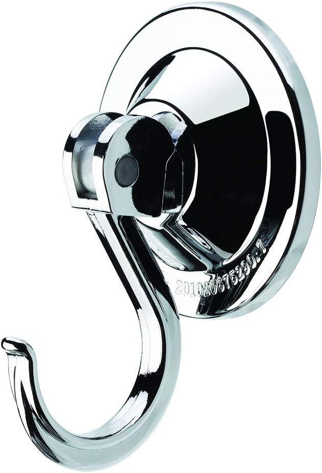 Suction Cup Hooks, Powerful Vacuum Wreath Hangers for Glass Door or Window, Set of 4, Silver Chrome