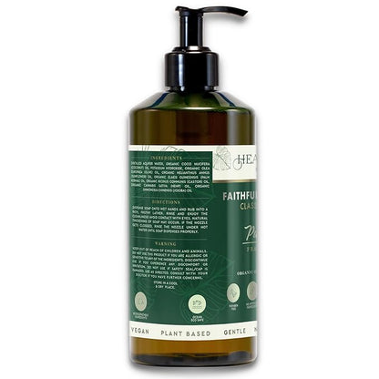 Liquid Castile Soap | Organic Olive and Coconut Oils | Non Drying Formula For All Skin Types | Naturally Fragranced Essential Oils (Fragrance Free)