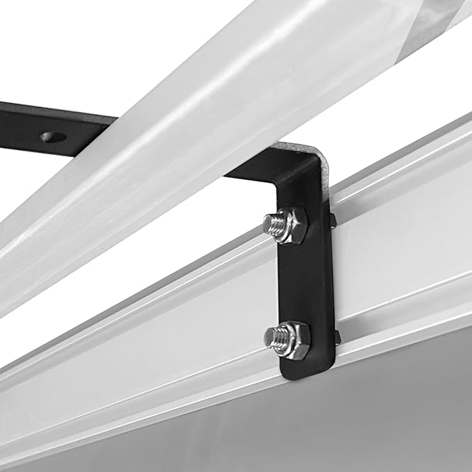 ALL-TOP Vehicle Awning Mounting Hardware, Stainless L-Shape Bracket Installation Kit for Awning DIY & Replacement, with Reflective Camping Ropes
