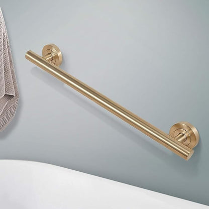 Lava Odoro Shower Grab Bar, Modern Set Stainless Steel Handicap Grab Bar for Bathtubs and Showers, Shower Safety Bar for Seniors Disabled, ADA-Compliant (Champagne Gold, 3 Pack 18", 24'', 36")