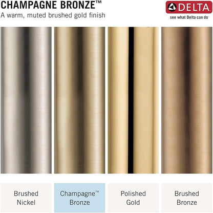 Delta Faucet Clarifi Premium Shower Filter Attachment with Filter, Hard Water Shower Filter, Shower Head Filter, Champagne Bronze 5SF100-CZ