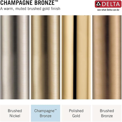 Delta Ashlyn 14 Series Shower Faucet Set, Brushed Gold Shower Head and Handle Set, Valve Trim Kit Champagne Bronze T14264-CZ (Valve Not Included)