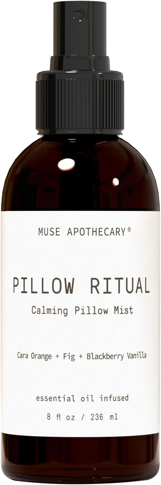 Muse Apothecary Pillow Ritual - Aromatic, Calming and Relaxing Pillow Mist, Linen and Fabric Spray - Infused with Natural Aromatherapy Essential Oils - 8 oz, Cara Orange + Fig + Blackberry Vanilla