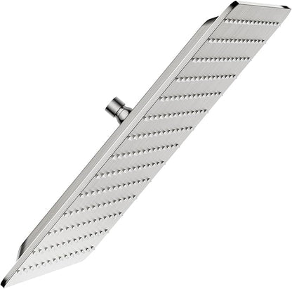 VBFF-Shower Head,rain shower head, 16 inch- Square Shower Head, 1.8 GPM Flow Rate, rainfall showerhead,VBFF10 (Brushed Nickel)