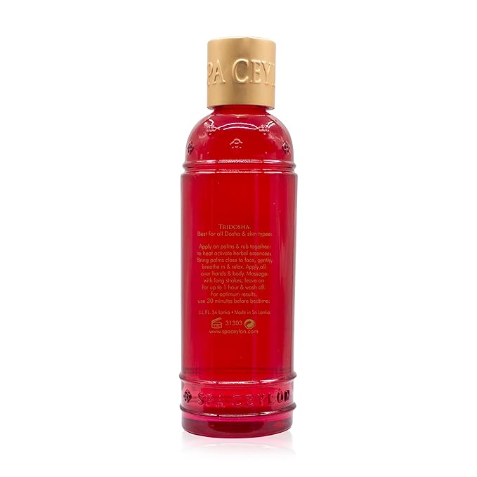 SPA CEYLON Sleep Intense Calming Body Massage Serum for Restful Body Ritual | Organic Massage Serum | Ayurveda