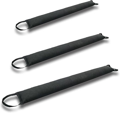 Self-Absorbing Reusable Flood Bags with Handles - Evenly Distributed Absorbents, Multiple Lengths - Home/Garage/Commercial Protection (7ft (Pack of 2) - with Handles)