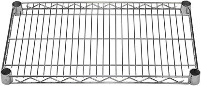 Shelving Inc. 14" d x 24" w Chrome Wire Shelving with 2 Tier Shelves, Weight Capacity 800lbs Per Shelf