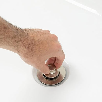 Dorence Lift and Turn Bathtub Tub Drain Assembly, Conversion Kit, Trim Waste and Single Hole Overflow Face Plate, All Brass Construction