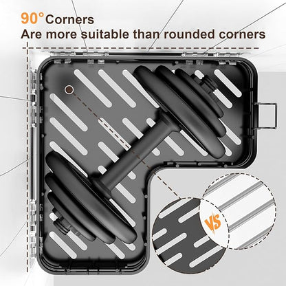 Large Capacity Shower Caddy, Heavy-Duty Adhesive Shower Organizers with Custom Aesthetic Design Soap, No Drilling Corner Shower Shelves, 5 Hooks for Bathroom Accessories - 3 Pack