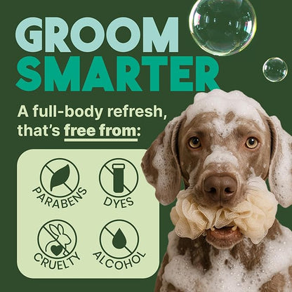 TropiClean Oatmeal Dog Shampoo for Itchy Skin Relief, Soothing Medicated Itch Relief, with Vitamin E, Puppy Safe, Made in USA, Cat Friendly, 20 oz.