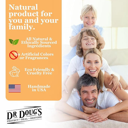 Dr. Doug's Magnesium Balm – Organic Magnesium Lotion (8 oz) for Soothing Muscle & Nerve Relief with Organic Peppermint & Lavender Scent – Apply to Legs, Arms, Chest | Non-Greasy, All-Natural Formula