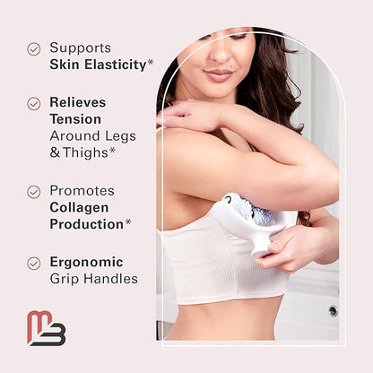 Arnica Sore Muscle Massage Oil and Massager Kit | Relaxing Post-Workout Recovery Duo for Sore Arms, Joints, Legs Cramps, and Lymphatic Drainage, Fast-Acting Formula, 8 fl oz by M3 Naturals