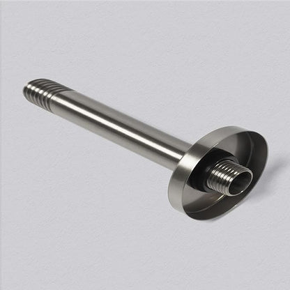 8 Inch Shower Arm with Flange, Ceiling Mounted Shower Head Extension Arm, 1/2 NPT Straight Arm for Rain Shower Head, Stainless Steel Shower Head Extension Replacement Pipe Arm, Brushed Nickel