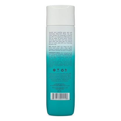Absolutely Natural After Sun Lotion & Moisturizer with Aloe Vera, Rose Hip Oils, & Vitamin E | Helps Prevent Anti-Aging & Sunburn Relief - 8 Fl Oz