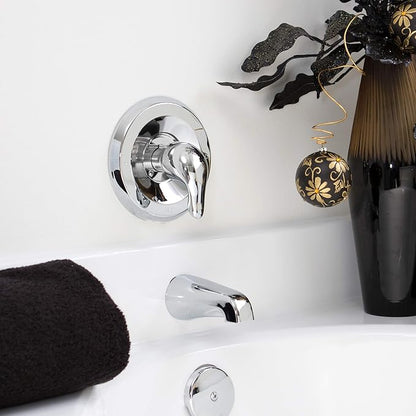 Danco 10001 Trim Kit, for Use with Moen Tub and Shower Faucets, Plastic, Chrome Plated, Single-Handle Valve