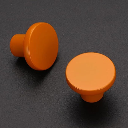 Ravinte 30 Pack Cabinet Knobs Orange Kitchen Cabinet Knobs Round Dresser Drawer Pulls Closet Door Pulls 1-1/5 Inch