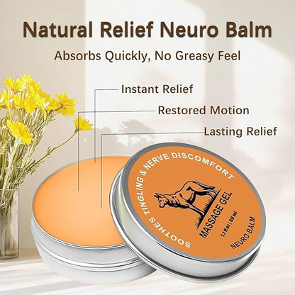 Neuro Balm – Joint & Muscle Soothing Cream with Arnica Oil, Camphor Blue & Chamomile Extract | Herbal Cooling Ointment for Daily Body Comfort & Care (1PCS)