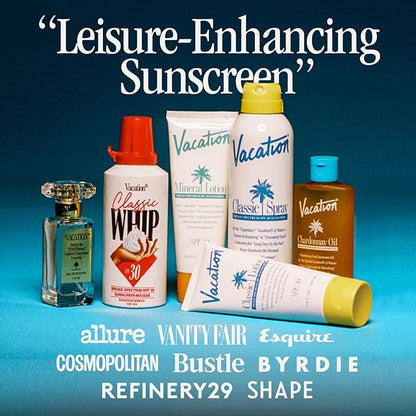 VACATION After Sun Gel & Air Freshener Bundle, Soothing Aloe Vera for Sunburn Relief, Hydrating & Cooling, Non-Sticky Aftersun Care, Alcohol Free, 6 Fl. Oz.