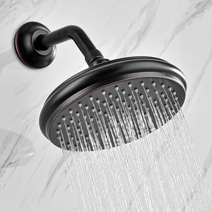 BESTILL Wall Mounted 6 Inch Extension Shower Head Arm, Shower Arm and Flange Included, Oil Rubbed Bronze