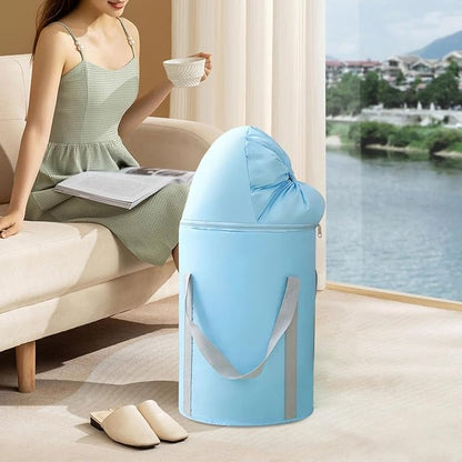 Foot Bath Bucket Household Foot Bath Bag Portable Foot Soaking Bucket Foot Bath Soak Tub for Outdoor Camping Dorm Hotel Home, Blue