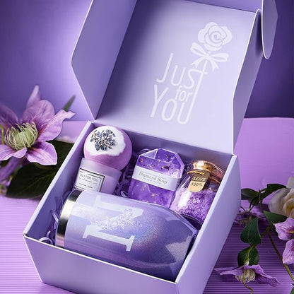 Birthday Gifts for Women - Relaxing Spa Gift Basket Set, Gifts for Women Who Have Everything, Christmas, Valentine's Day, Mothers Day Gifts, Galentines Day Gifts, Gifts for Mom Best Friend Grandma (N)