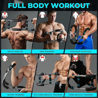 Twister Arm Trainer — Chest Workout Equipment for Men & Women Detachable Adjustable Chest Exerciser Forearm Strengthener with Carry Bag Thickened Foam for Enhancing Upper Body Muscle Home Fitness