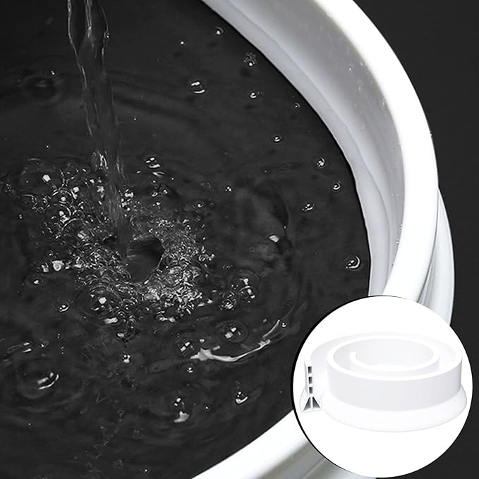 Raycity 3" High Shower Threshold Water Dam 59 IN Collapsible Shower Water Splash Guard for Curbless Shower Threshold Barrier Water Stopper for Wet and Dry Separation Bathroom and Kitchen (White)