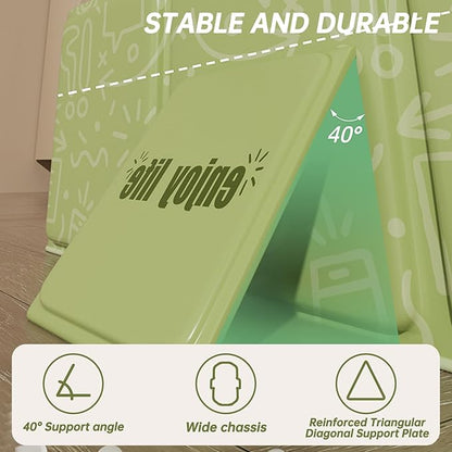 Collapsible Baby Bathtub for Infants & Toddlers, Foldable & Leak-Proof, Reinforced Durable Structure, Heat-Resistant, Easy Storage for Small Spaces, Graffiti Green