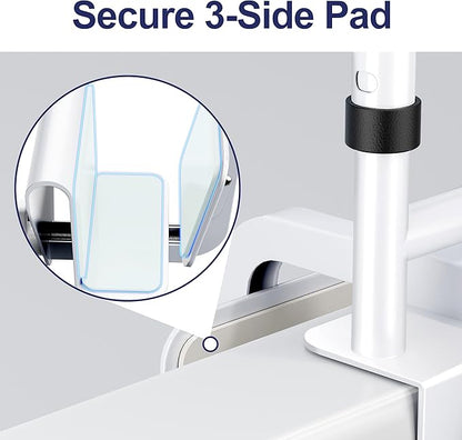 Adjustable Height Bathtub Handle Grab Bar, Bathtub Safety Rail & Shower Grab Bars for Seniors, Baby, Elderly, and Disabled, Fits 3"–7" Tub Walls, Waterproof Non-Slip Handle and Holds 300lbs