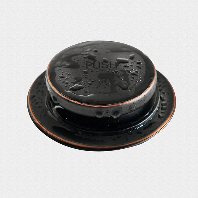 Tip-Toe Bathtub Drain Stopper with ABS Plastic Bushing, Fits in 1-1/2 Inch or 1-3/8 Inch Inner, Easy to Install, Venetian Bronze