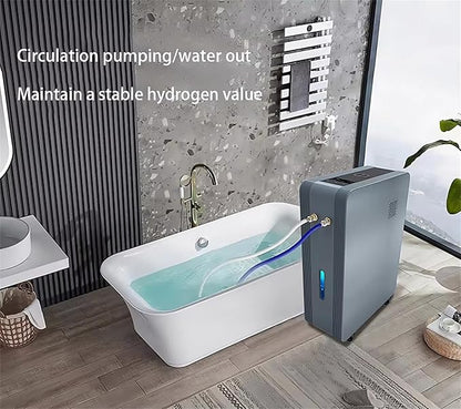 Hydrogen Bath Machine, 99.99% High Purity H2 Bubble Bath Machine, 6000ml/min Hydrogen Water Spa Generator, Up to 2600PPB, for Relieve Fatigue & Enhance Sleep