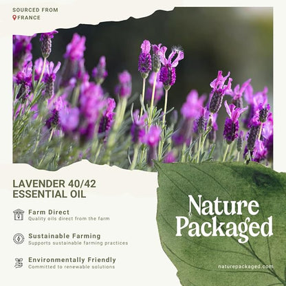 Lavender 40/42 Essential Oil Direct from France - Essential Oil for Candle Making and Soaps - Pure Lavender 40/42 Oil for Aromatherapy, Skincare, Haircare, Perfumes (15 mL)