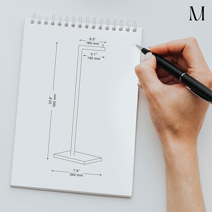 MARMOLUX ACC Free Standing Brushed Nickel Toilet Paper Holder Stand White Marble Base and Storage | 4 Jumbo Roll Bathroom Hardware Toilet Tissue Organizer | Stainless Steel Bathroom Decor Accessory