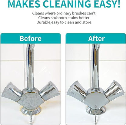 Hard Bristle Crevice Cleaning Brush for Household Use, Multifunctional Crevice Cleaning Tool, Home Essentials, Upgraded Gap Cleaning Brush for Bathroom, Kitchen, 6Pcs