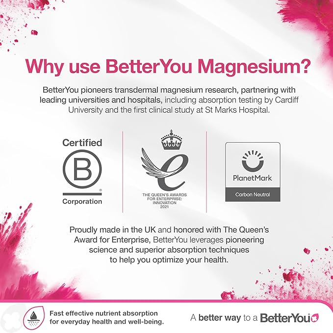 BetterYou Magnesium Sleep Body Lotion - Relaxing Body Lotion - Magnesium Body Cream with Lavender and Chamomile Blend - Sore Muscle Relief - 6.08 oz