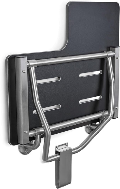 Seachrome 32" x 22.5” Black Reversible Folding Transfer Tub/Shower Seat, ADA Compliant