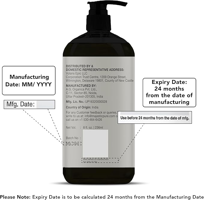 Majestic Pure Firming Body Massage Oil with Collagen – Helps Smooth The Appearance of Cellulite & Improve Skin Texture – Refreshing Aromatherapy Body Oil for Legs & Full Body – 8 Fl Oz Pack of 2