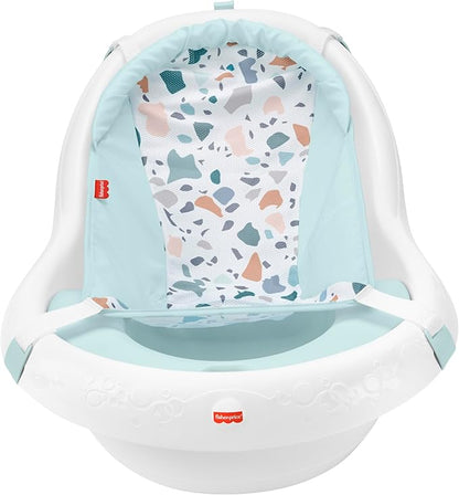 Fisher-Price™ Baby to Toddler Bath 4-in-1 Sling 'N Seat Tub with Removable Infant Support and 2 Toys, Pacific Pebble