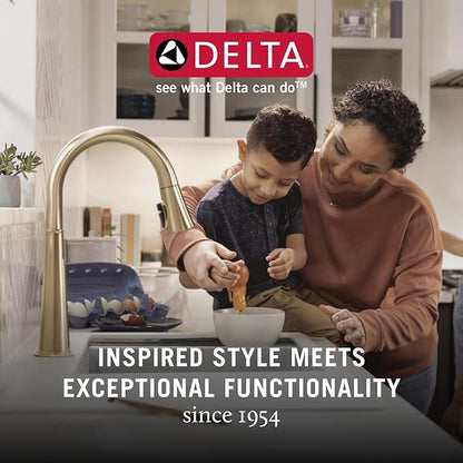 Delta Ara Freestanding Tub Faucet with Hand Held Shower, Brushed Nickel Floor Mount Tub Filler, Stainless T4767-SSFL (Valve Not Included)
