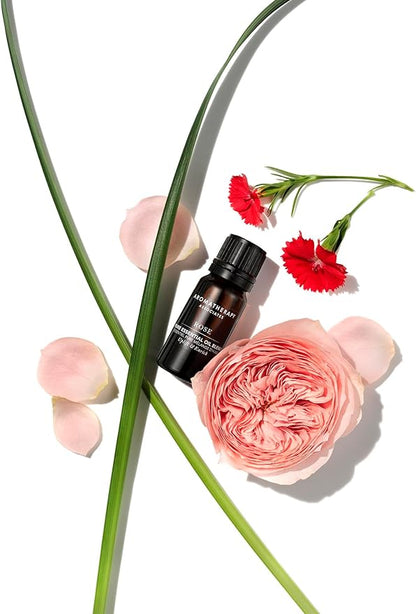 Aromatherapy Associates Rose Pure Essential Oil Blend. Premium Undiluted Blend to Uplift The Senses. Hand-Crafted with Rose, Geranium and Palmarosa (0.33 fl oz)