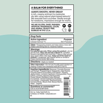 TUBBY TODD 3-Step Baby Bath & Skincare Routine - The Regulars Bundle - Baby Shampoo and Body Wash, Everyday Lotion 25 Oz & All Over Ointment 8 Oz - Lavender Rosemary