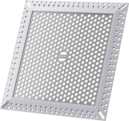 Not Moving Shower Drain Hair Catcher,Effective Hair Catcher Shower Drain,Square Flat Shower Drain Cover Protector Filter,Efficient Drainage,Hair Trap Stopper (Gray, 6 inch)