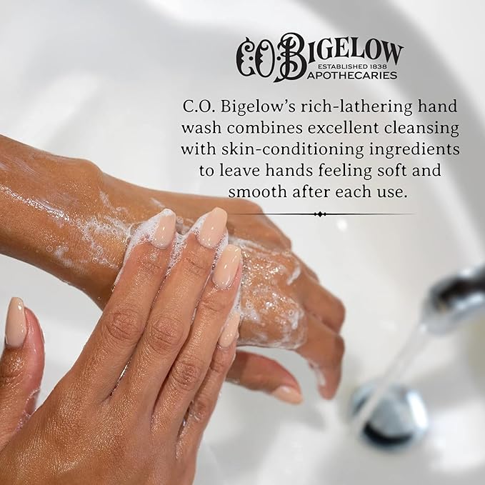C.O. Bigelow Musk Hand Wash, Iconic Collection Liquid Hand Soap with Shea Butter, Glycerin, Aloe Vera, 10.5 Fl Oz