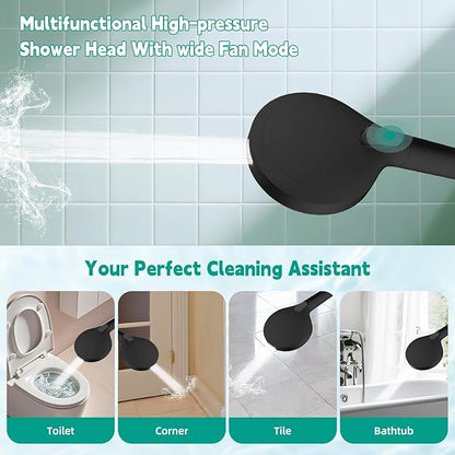 Hibbent Filtered Shower Head with Handheld, High Pressure 10 Spray Showerhead with Filters, Water Softener for Hard Water-Remove Chlorine, Reduces Dry Itchy Skin, Oil-Rubbed Bronze